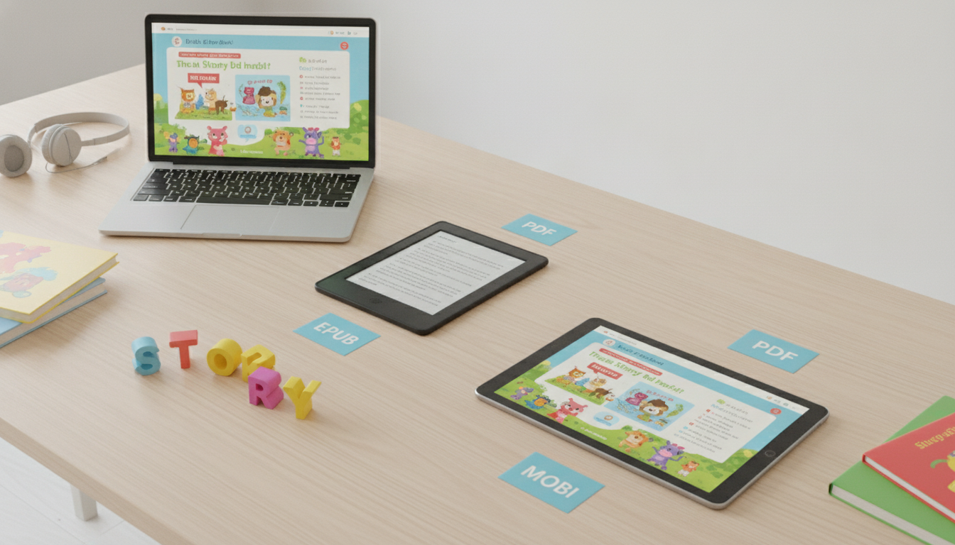 Best Digital Storybook Formats for Kids: PDF, EPUB, MOBI
